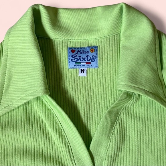 Vintage Miss Sixty 90’s ribbed polo tank top - Picture 3 of 3